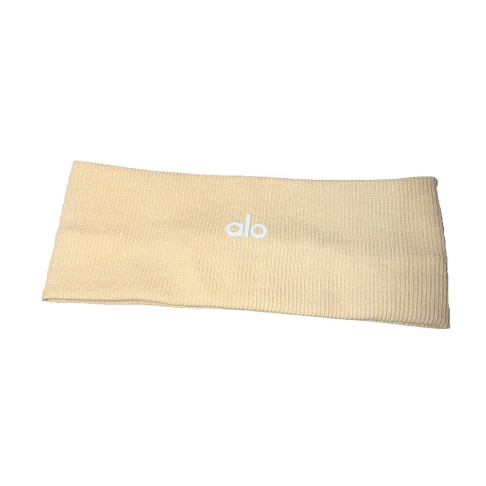 Alo Nude Ribbed Headband Unisex Adults One Size Athletic Fitness Yoga Solid I